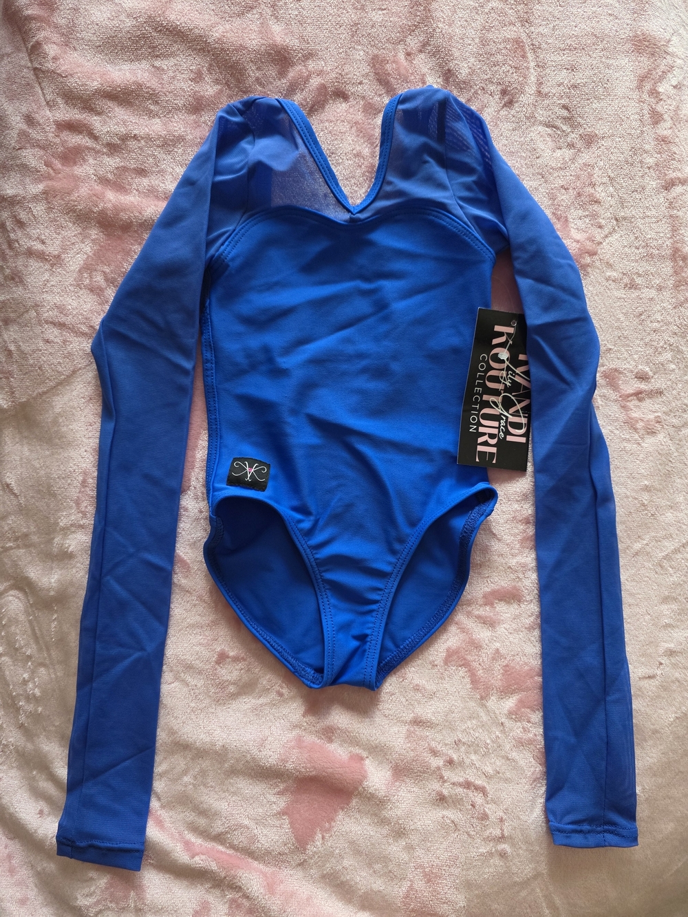 Blue Long Sleeve Kids One-Piece Bodysuit by Kandi Couture